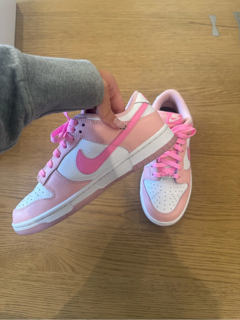Nike Women's Low-Top Sneakers in Light Pink and Hot Pink